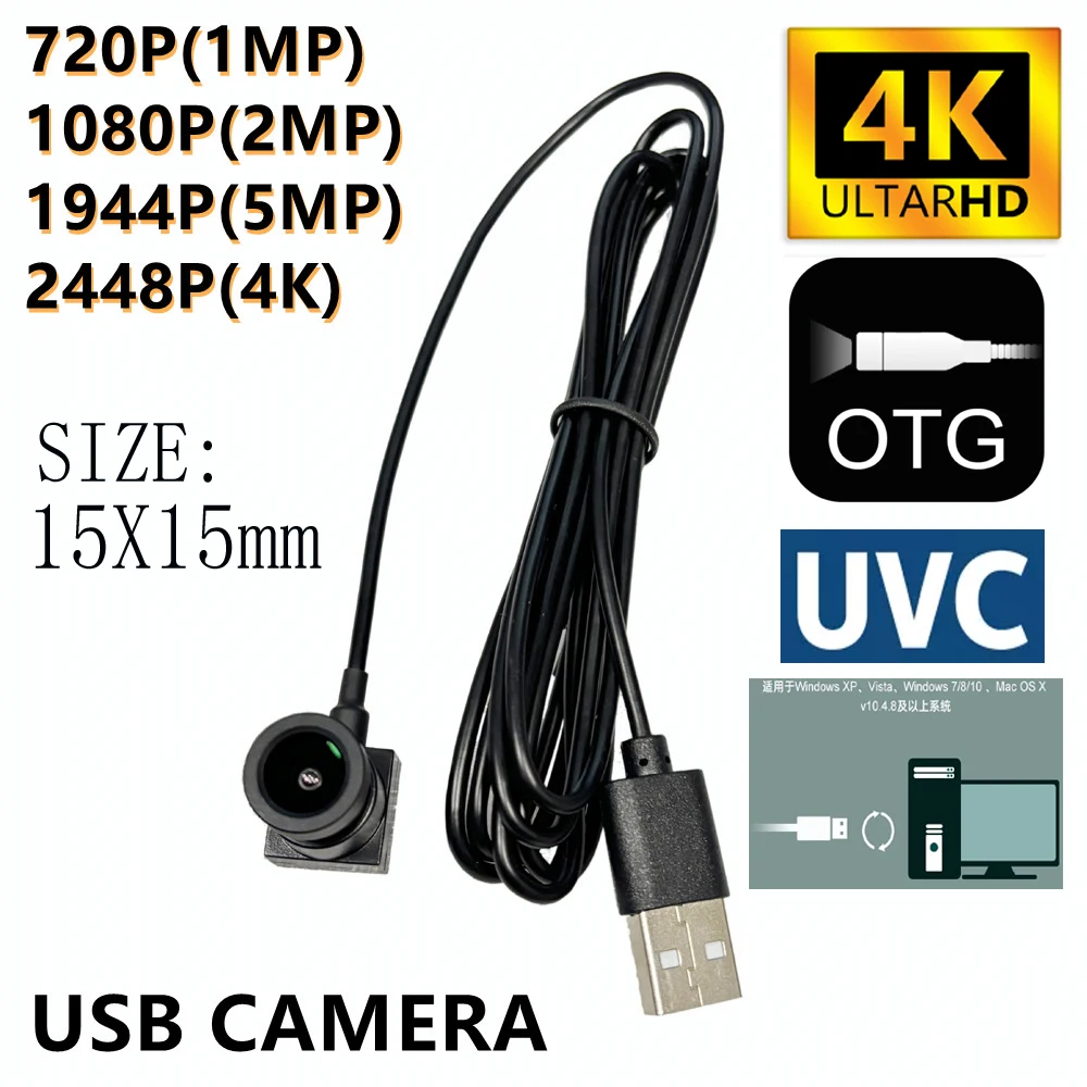 

4K 8MP 5MP 1080P IMX179 Full HD USB Camera Module MJPEG 30fps High Speed Mini CCTV Linux UVC Android Webcam Surveillance Camera