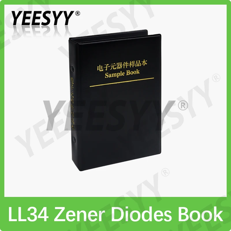 LL34 SMD Zener Diode Sample Book LL4148 1/2W 2V-47V 34Values Package 0.5W Series Commonly Used Assorted Kit