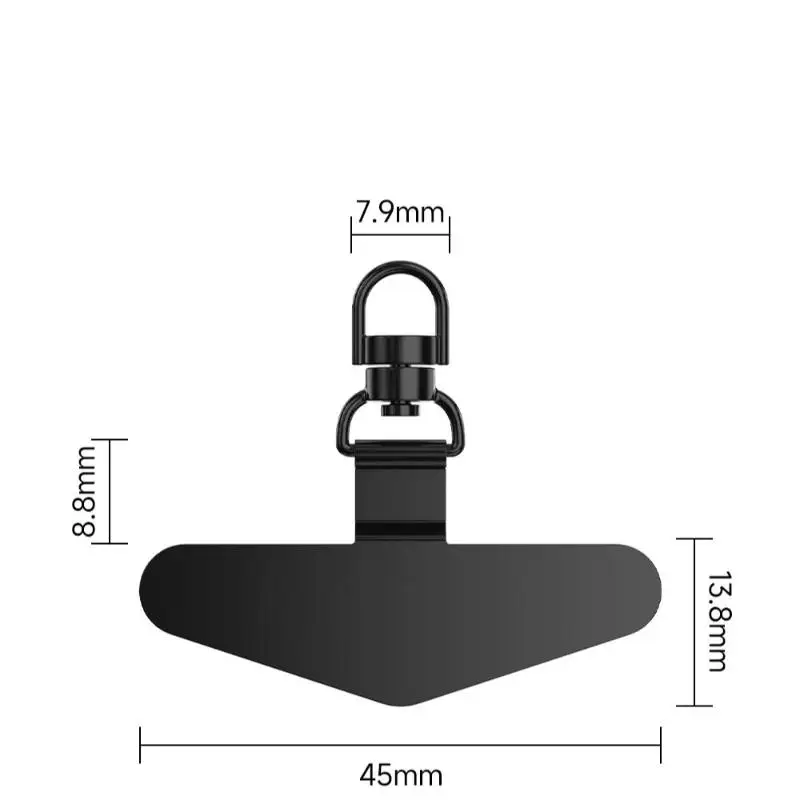 360 ° Drehbare Metall-Handy-Sicherungsplatte, Handy-Lanyard-Patch, Universelles Handy-Lanyard-Sicherheitsverbindungsstück – Detail 8