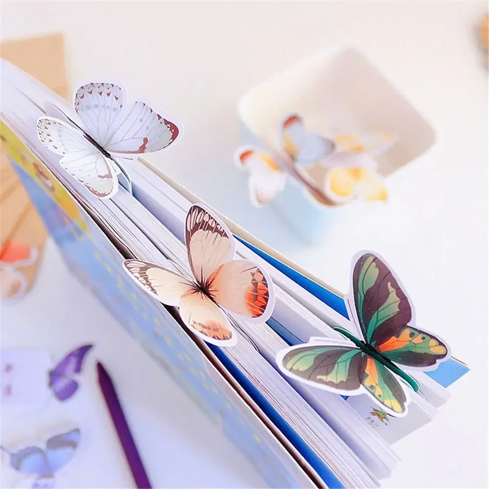 

Creative Cute Bookmarks 3D Butterfly Bookmark Paper Stationery for Book Lovers 18*5cm Student Gift School Office Supplies