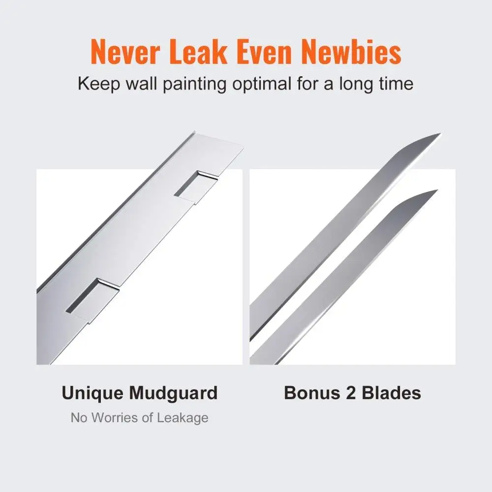 صندوق تشطيب من الألومنيوم للجدران الجافة ، واقي طين سريع التنظيف ، شفرات من الفولاذ المقاوم للصدأ ، 10 × 12 بوصة