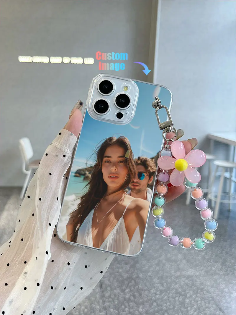 لتقوم بها بنفسك صور مخصصة واضح اللؤلؤ الحبل قضية الهاتف آيفون 17 الهواء 16 16E 15 14 11 برو ماكس 13 12 Mini X S 7 8 Plus الغطاء الخلفي #3