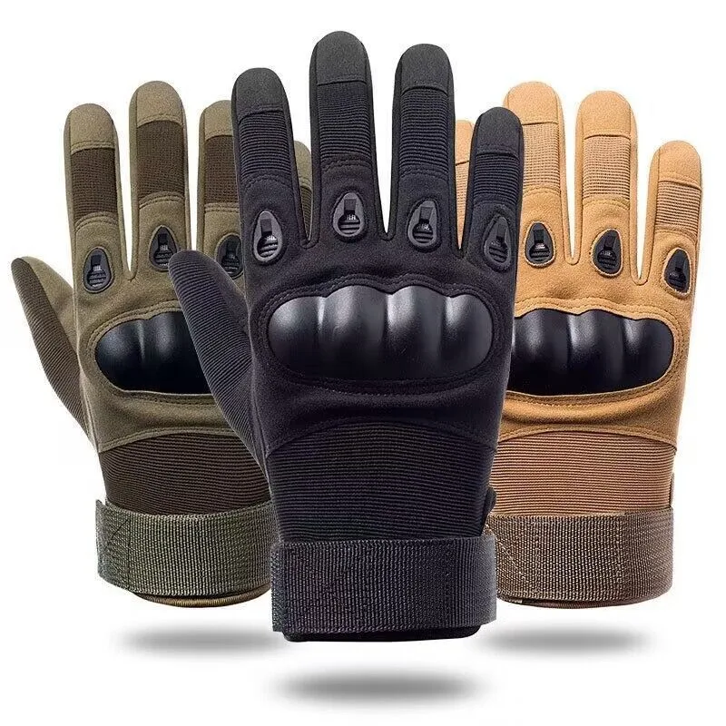 Guanti da moto uomo Tactical Hunting Shooting Knuckle Protection sport Full Half Finger ciclismo guanti da bici bicicletta da donna