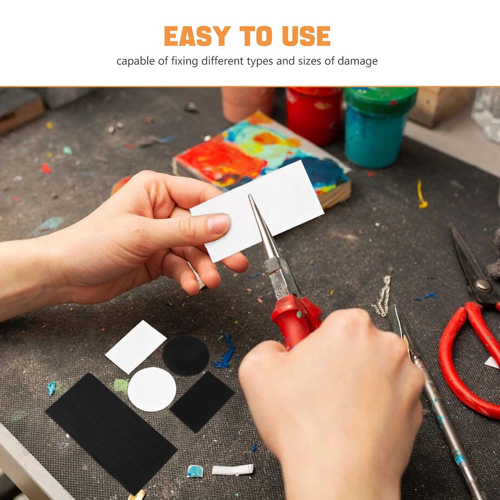 2 Zestawy Wodoodpornych Łatek do Naprawy Latawców Trwała Taśma Klejąca do Naprawy Latawców na Zewnątrz Projektów DIY i Części Zamiennych