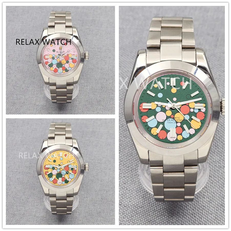 

36mm 39mm Sapphire Glass 2023 New Style Stainless Steel Watch Japanese Nh35 Automatic Mechanical Movement N3