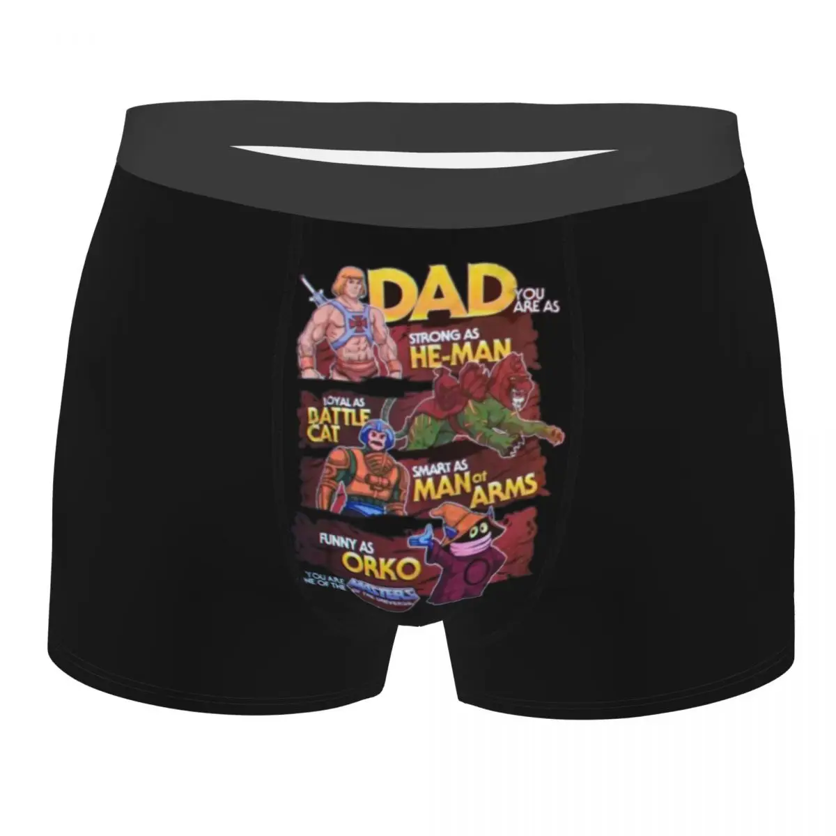 Men's He Man Loyal Cat Orko Boxer Shorts Panties Soft Underwear the Masters of the Universe Homme Fashion Plus Size Underpants