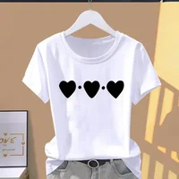 Women Print Floral Sports Fashion Casual Explosive Short Sleeve T-shirt Graphic Tshirts  Women Clothes  Oversized T Shirt 4