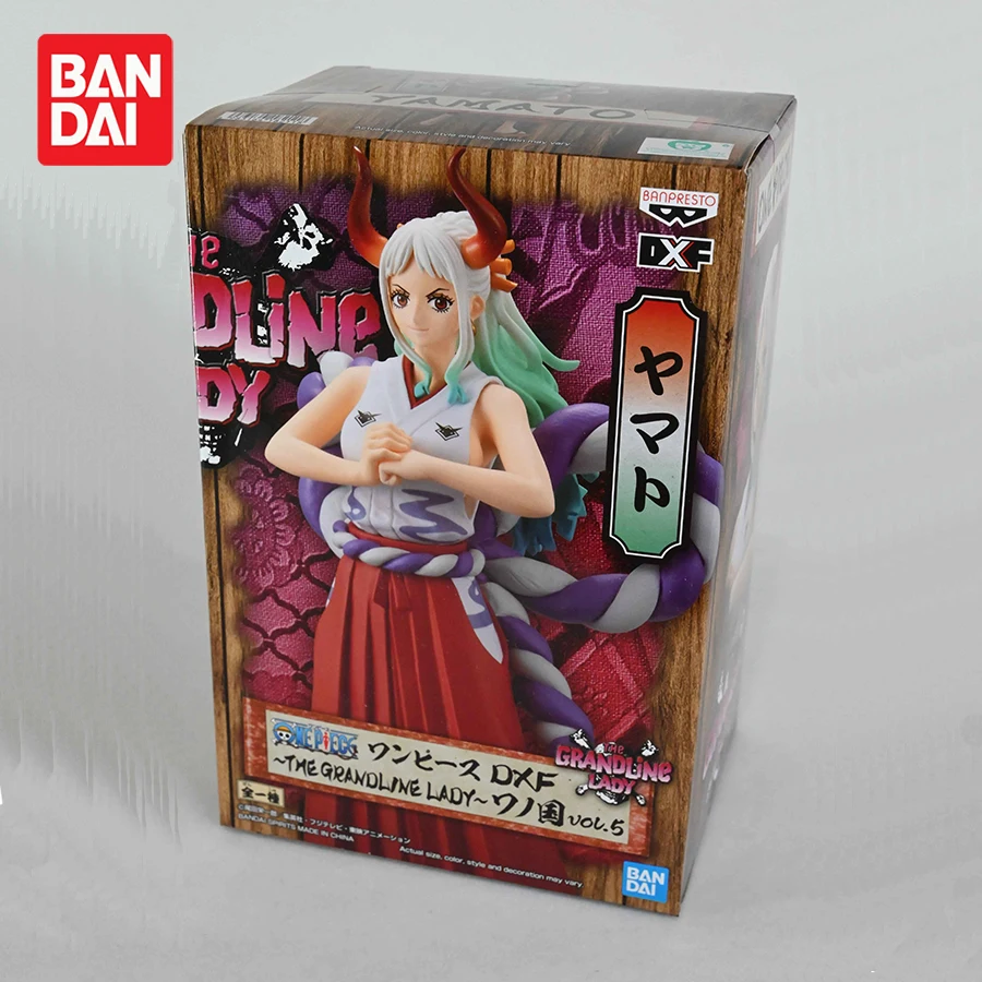 

Banpresto One Piece Anime Figurines DXF THE GRANDLINE LADY Wano Yamato Action Figures Collectible Model Toys Figurals Brinquedos