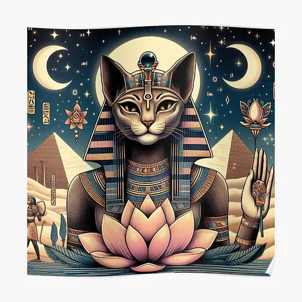 Bastet  Poster Painting Art Print Decor Modern Funny Vintage Room Picture Decoration Wall Home Mural No Frame