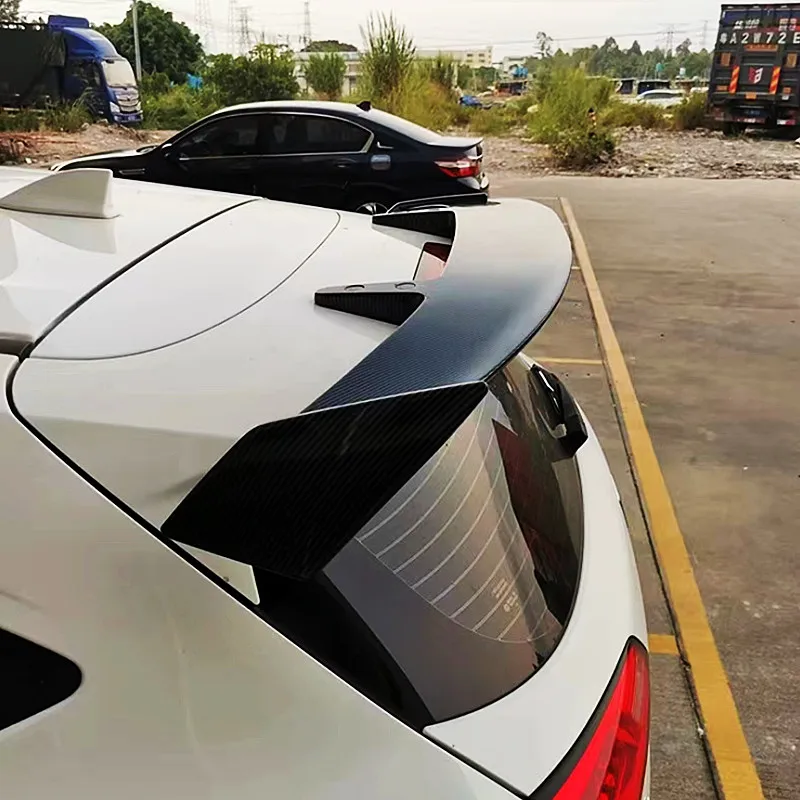 SUV Hatchback Car Universal Black Carbon Spoiler Wings Exterior Tuning Accessorie Parts For BYD Geely Changan Chery  GreatWall