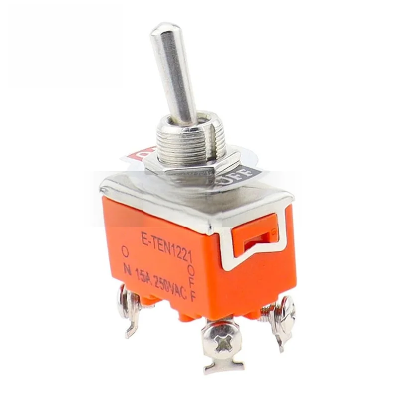 4 Pin 2 Position Toggle Switch 15A 250V For E-TEN1221 Excavator Parts