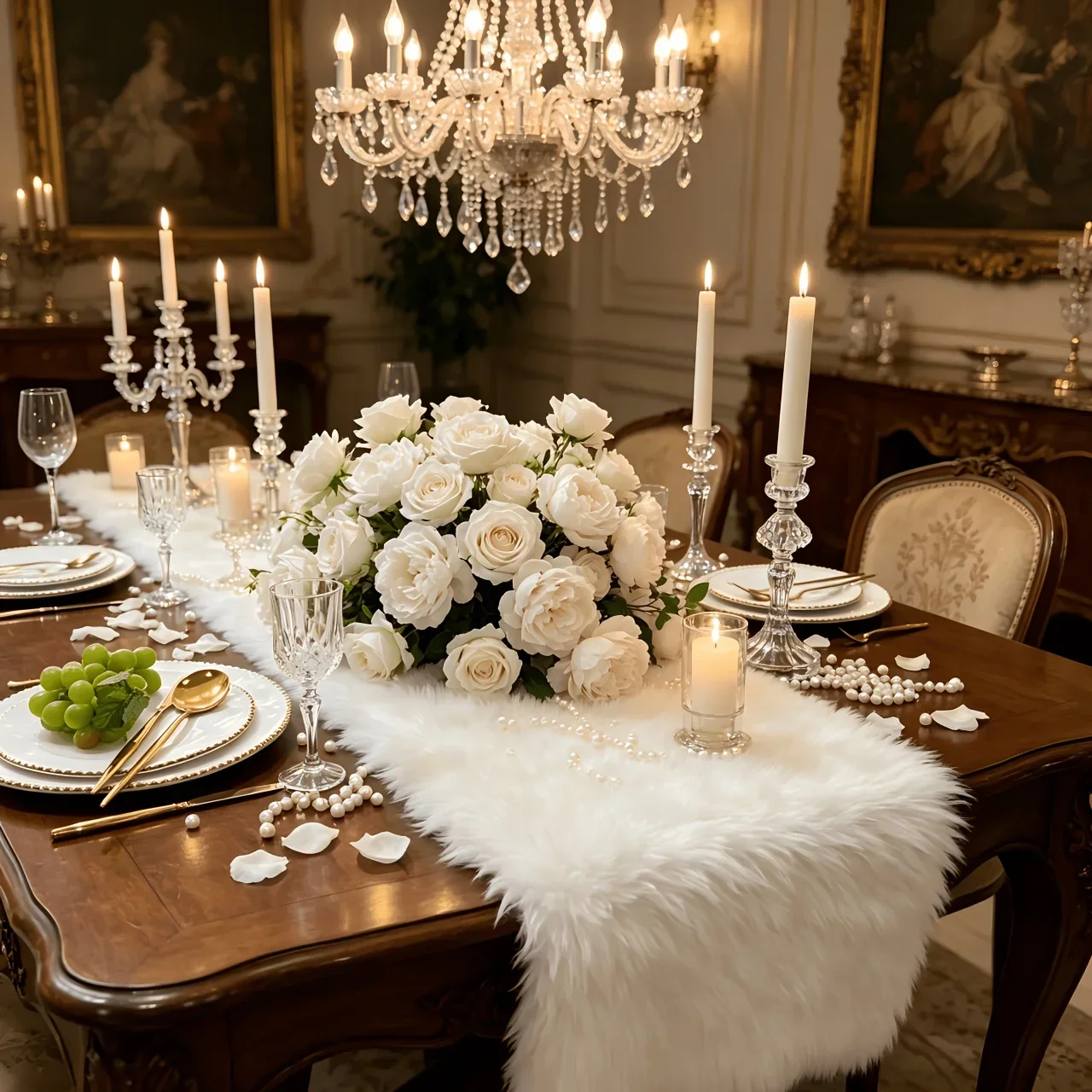 Elegant Plush Table Flag Is Not Prone To Shedding. It Is Suitable for Wedding Banquet Table Decoration and Festival Decor