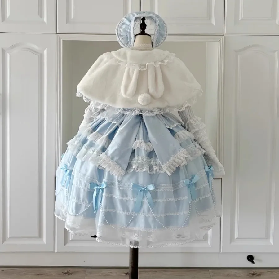 2025 Autumn New Japanese Single-breasted Solid Color Shirt Lolita Original Doll Feeling Kawaii Ji Sleeves Blouse Women's Clothes