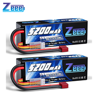 1/2pcs Zeee 3S 5200mAh Lipo Battery 11.1V 80C with T/XT60/EC3/5 Plug Hardcase for RC Car Buggy Truck FPV Drone RC Model Parts