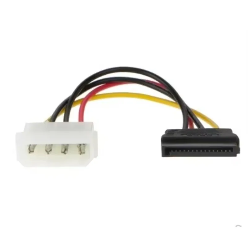 10 PCS Large 4P To SATA Power Cable For Chassis Hard Disk Optical Drive SATA To IDE 4pin Serial Power Cable