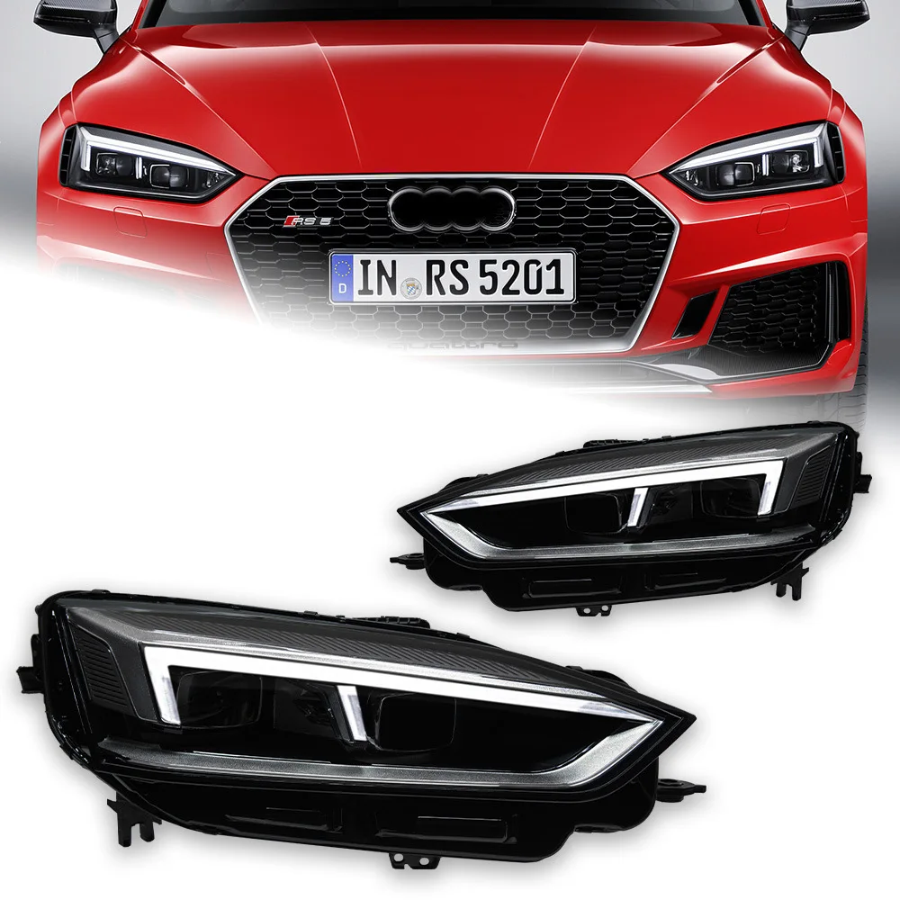 For Specifically A5 12V Headlight Assembly 17-20MY Modified LED Projector Headlights Daytime Running Lights Flowing Turn