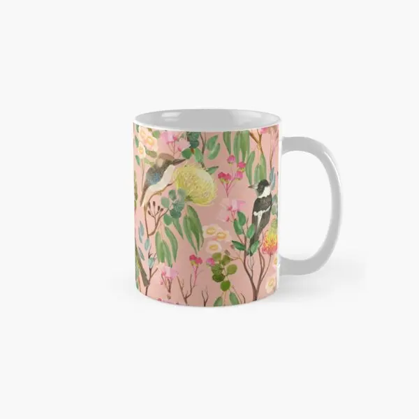 Australian Birds And Blooms Native Flora  Mug Design Simple Printed Tea Gifts Drinkware Coffee Photo Picture Cup Image