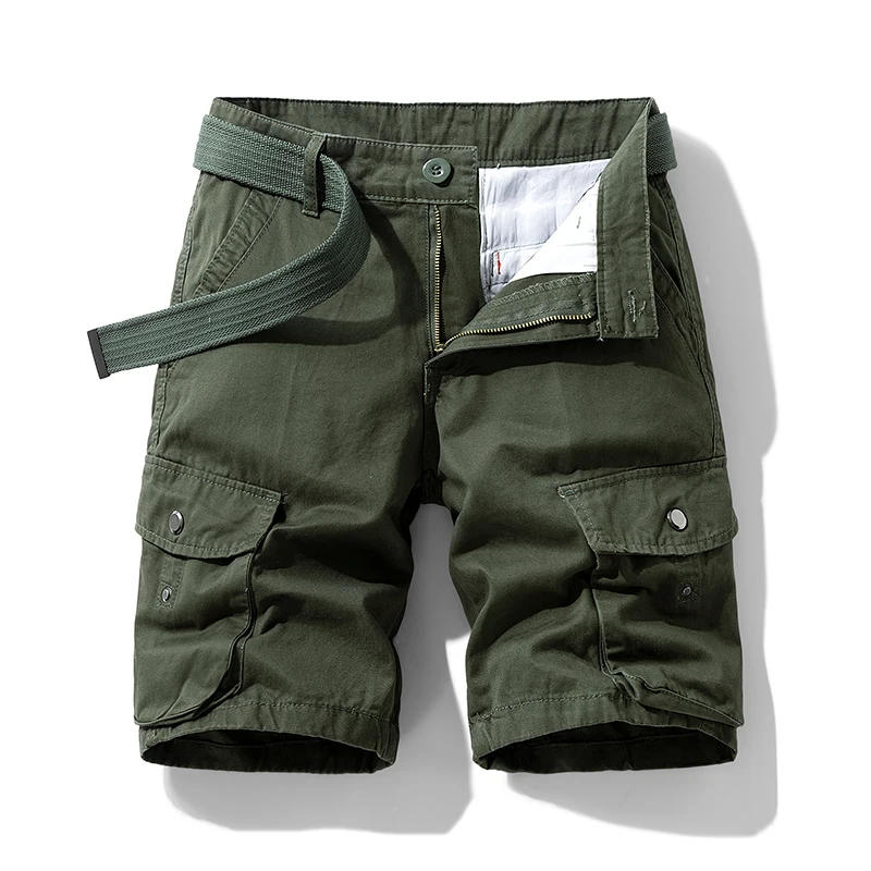 Outdoor-Kurzhose Herrenmode Sommer neue Cargo-Shorts Multi-Pocket Straight Casual All-Match-Bergsteiger hose aus Baumwolle