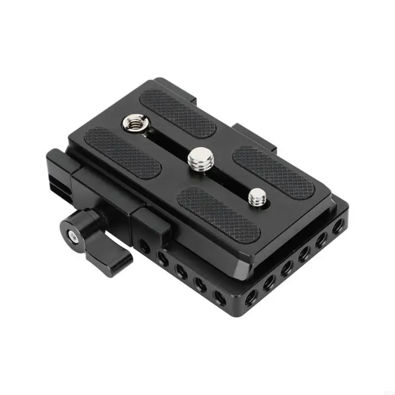 

15YA Lengthened Quick Release Plate Base Multiple 1/4 3/8 Screw Holes 360 Degree Wingnut Expanding Photography Accessories