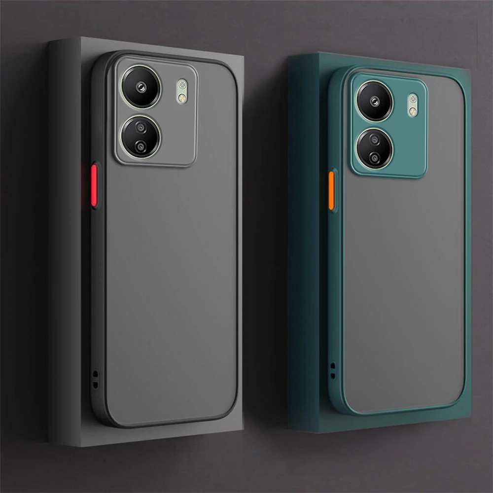 Transparent Matte Clear Phone Case For Xiaomi Poco C65 4G Camera Lens Protection Back Cover For Poco C65 C 65 65C PocoC65 6.74in