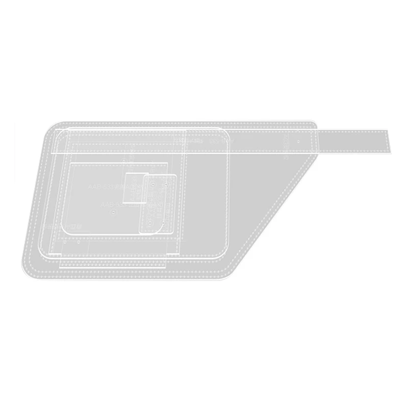Couro Padrão Sling Bag, Acrílico Modelo para Capacidade Crossbody Mochila