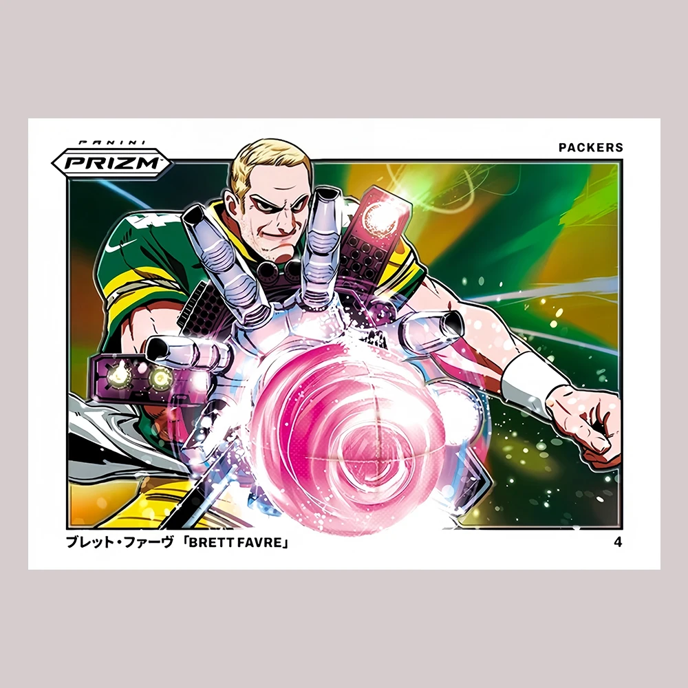 PANINI 2024 FOOTBALL manga horizontal DIY homemade 15PCS/SET BROCK JOE GREENE TERRY PUKA Rainbow flash laser collectible card