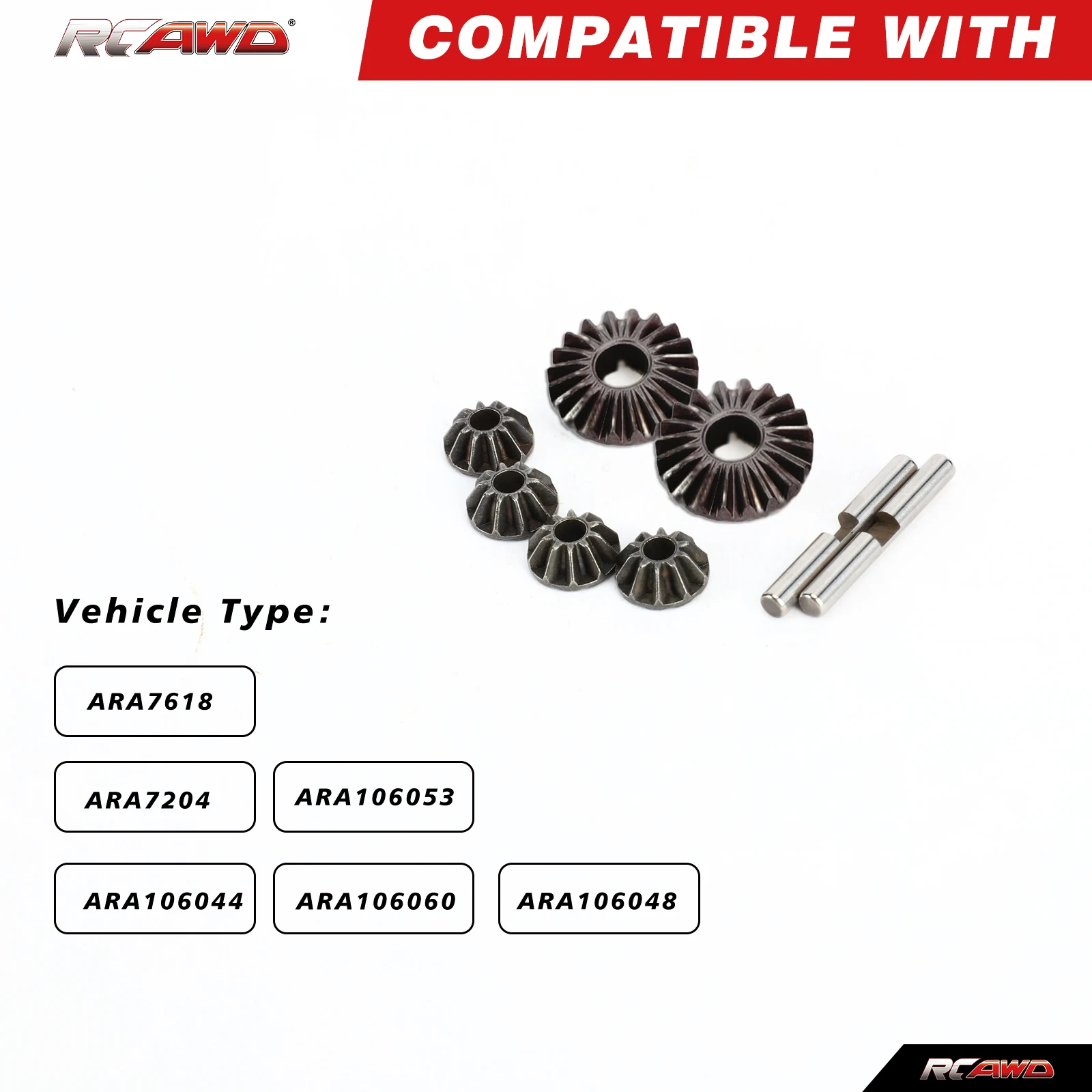 RCAWD EXB differential gear+differential gasket for Arrma 6s 1/7 1/8 1/7 BIG ROCK MOJAVE KRATON OUTCAST TALION Upgrades Part
