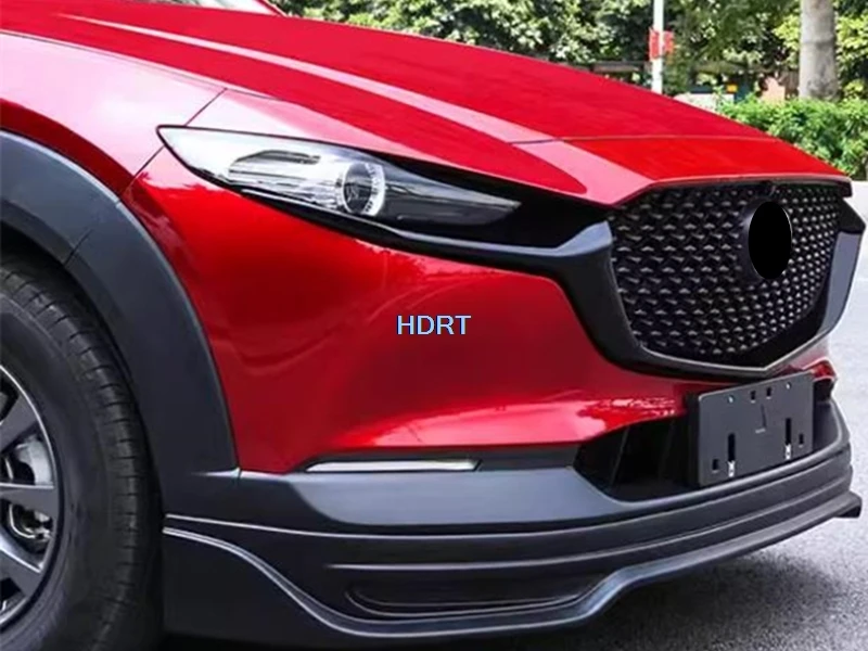Stylizacja samochodu wykończenie przedniego zderzaka wyścigi osłona grilla Protector akcesoria dekoracyjne naklejka zewnętrzna dla Mazda CX-30 CX30 2020 + — zdjęcie 3