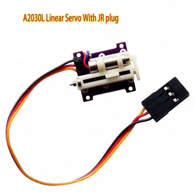 A2030L 2.3g Long Throw Linear Offset Servo, Programmable, Nylon Gear, 1.0mm,1.25mm,1.5mm, JR Plug for RC Fixed Wing