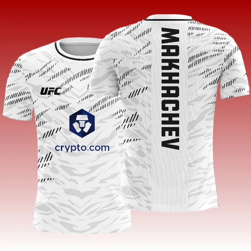 

Men's New 2025 Summer UFC Round Neck Short Sleeve T-Shirt MMA Match Comfortable Breathable Short-Sleeved Top For Casual Wear