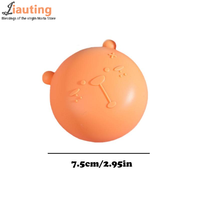 Cartoon Bear Mini Cute Head Massager Air Bag Hair Comb Round Air Cushion Comb Portable Hair Styling Tool Anti-static Comb Gift
