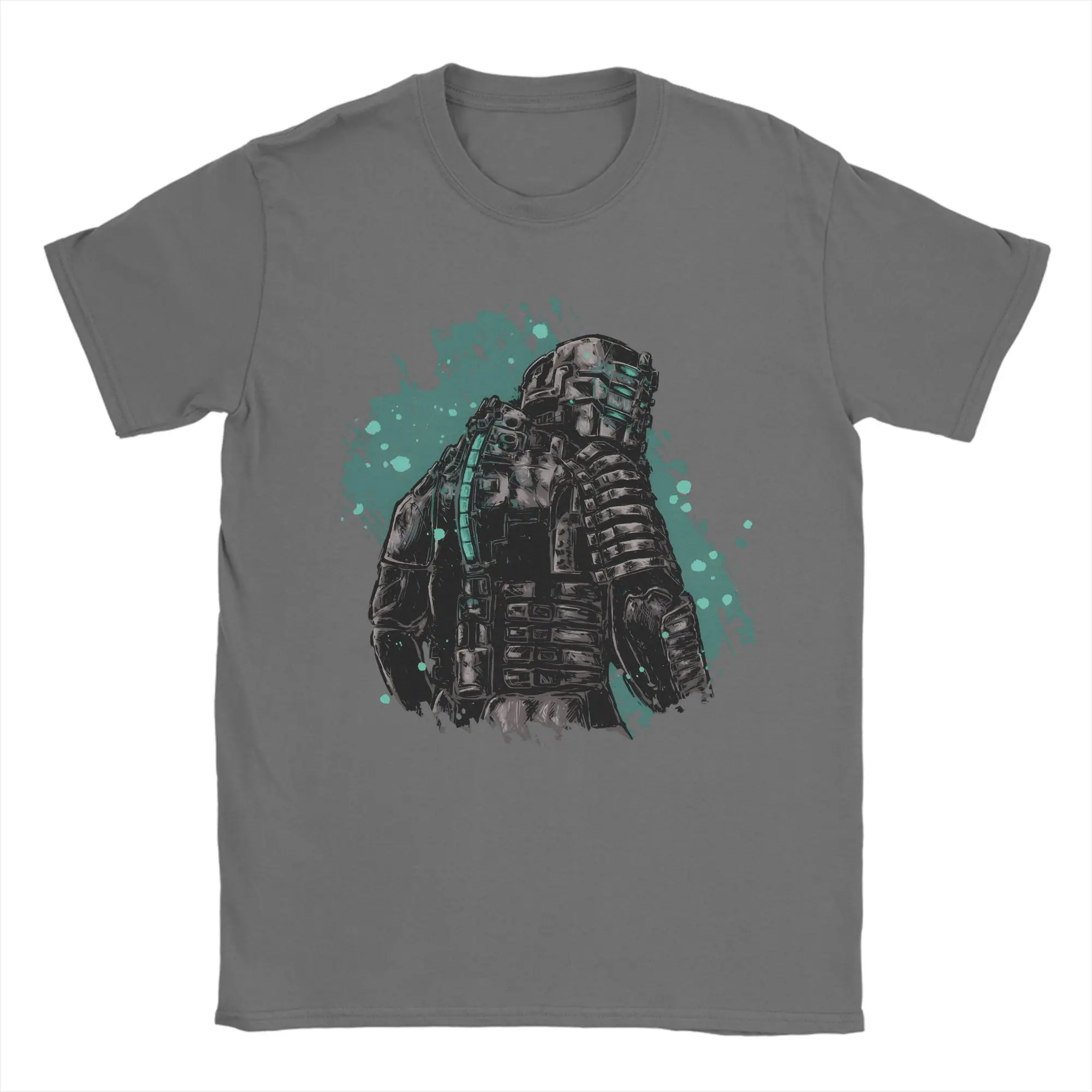 Harajuku Dead Space Isaac Clarke Horror T Shirt For Men Women Crewneck Short Sleeve Top Tee  100%Cotton Summer Tops Shirts