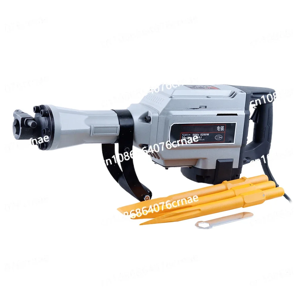 Electric Demolition Jack Hammer Drill with 3 Chisels Heavy-Duty Jackhammer Concrete Breaker Chipping Impact Picks