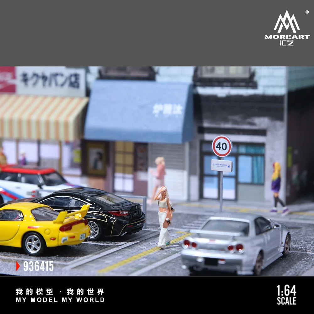 MoreArt&TimeMicro 1:64 Street Bakery Light Version scene