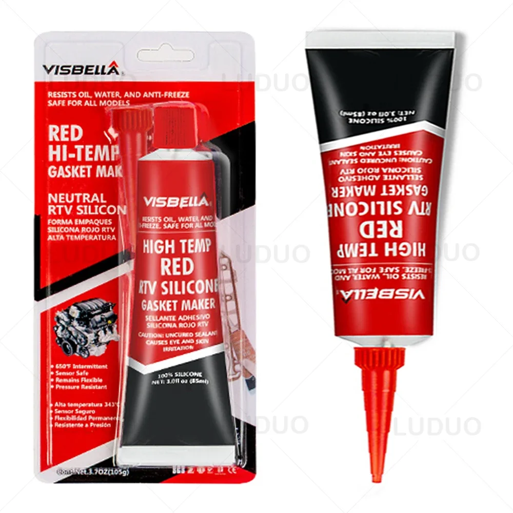 

Strong Adhesive Glue RTV Car Motor Gap Seal Glue Equipment Repair Paste High Temperature Sealant Neutral Silicone Gasket