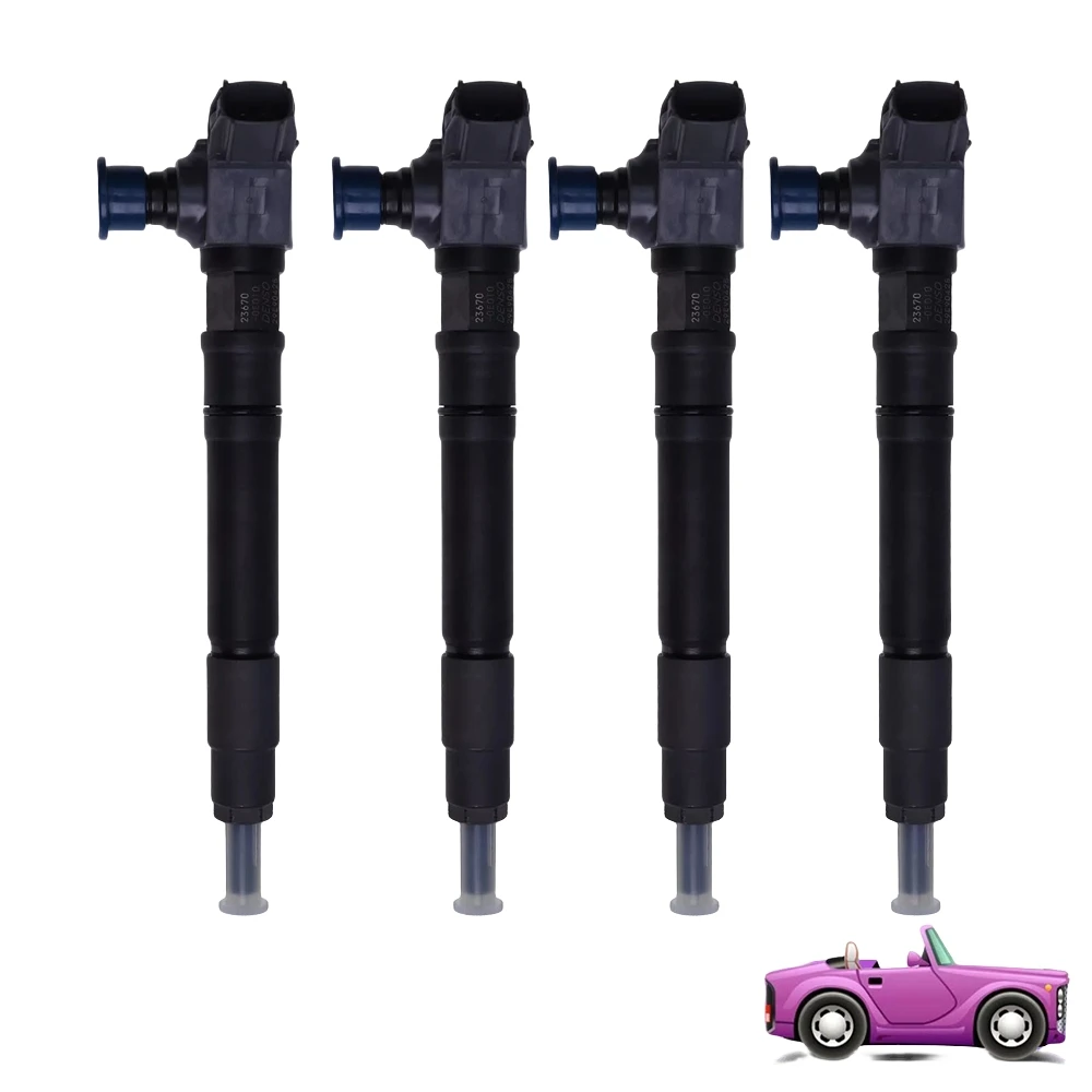 

4PCS NEW 23670-0E010 236700E010 Common Rail Fuel Injector 295700-0550 23670 0E010 For Toyota Hilux 2.8L 1GD ORLTL