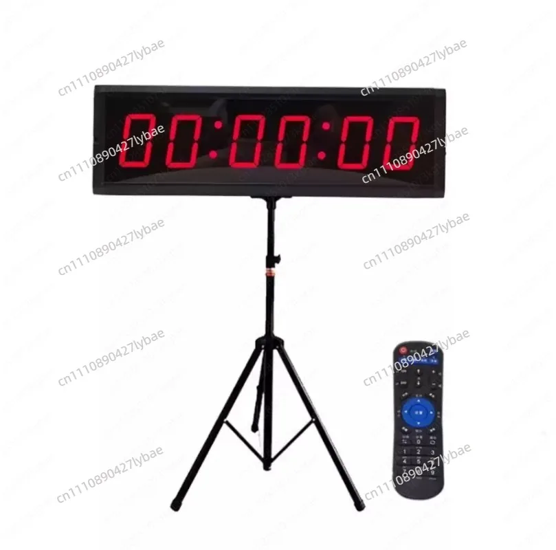 Electronic Timer with Large 4-Inch Display - 4-Digit LCD Clock with Lithium Battery & Stand