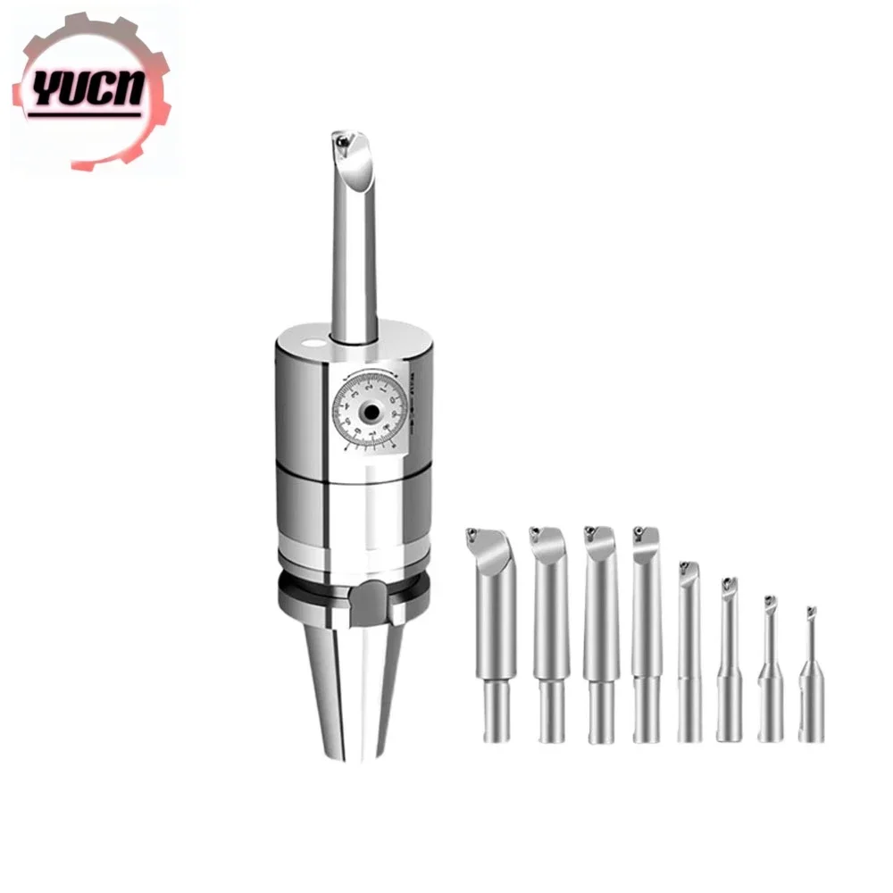 NBJ16 Fine Boring Head BT30 BT40 NT30 NT40 MT4 MT5 MT6 SK30 SK40 CAT40 R8 C20 CAT40 BT50 NT50 Tool Holder + 8pcs Boring Tool Rod