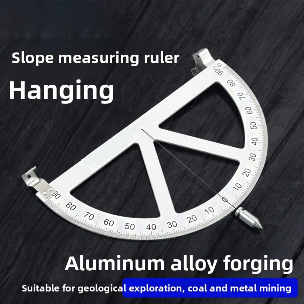 Aluminum Alloy Adjustable Triangle Inclinometer for Angle Slope Gradient and Level Measurement DIY Engineering Use