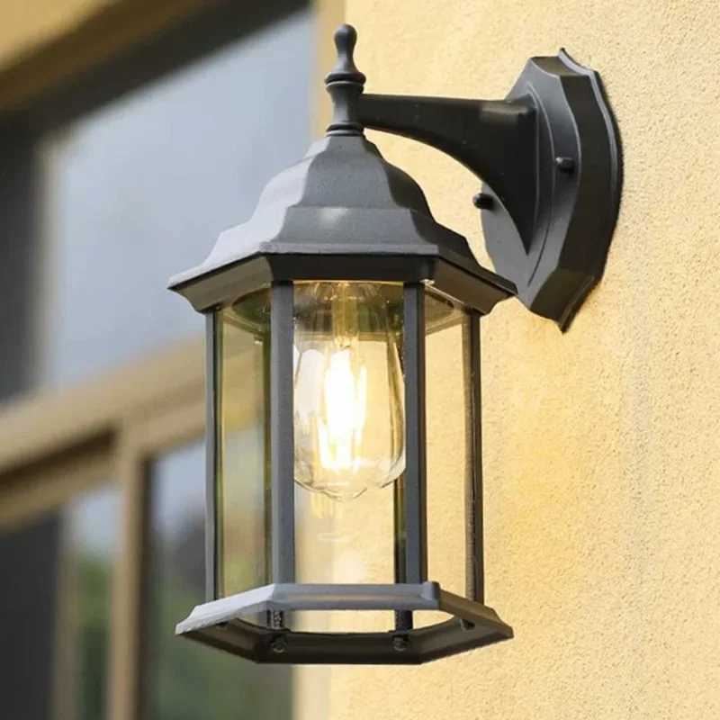 Modern Minimalist Aluminum Waterproof LED Wall Light Outdoor Garden Hotel Guesthouse Entrance Eaves Decor Novelty New Home