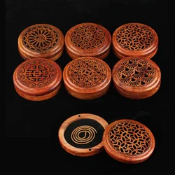 Solid Wood Hollow Pan Incense Burner Home Room/Temple/study/office Fragrance Supplies Manual Incense Tray Aromatherapy Tools