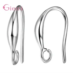 Earring Accessories 925 Sterling Silver 10Pcs Earring Hook for Jewelry Making Earring Base Supplies for DIY Jewelry Finding