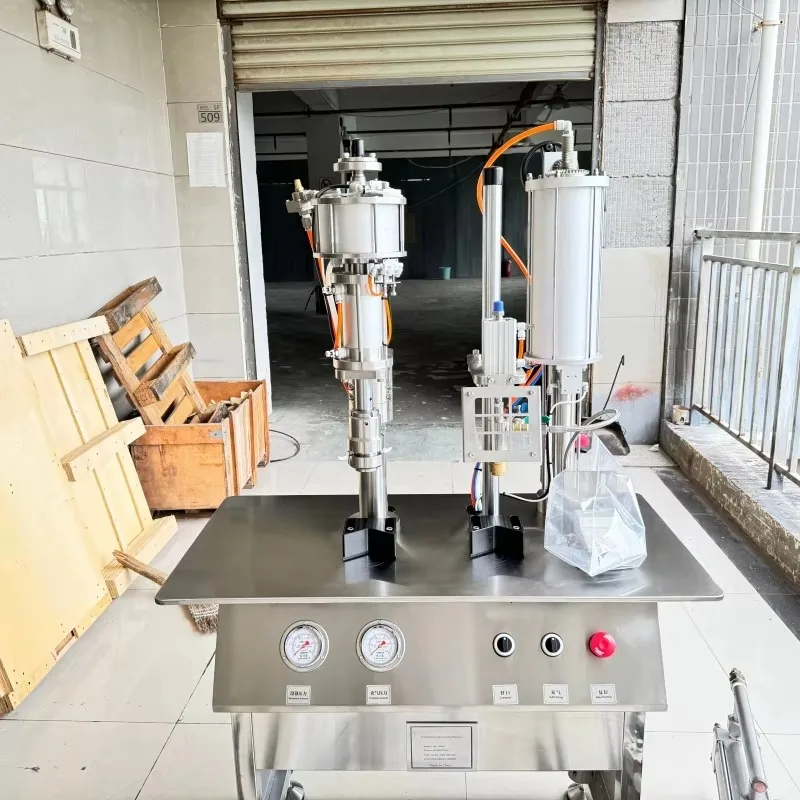 Entrance Level Cleaning Solvents Aerosol Filling Machine Foaming Sprays Aerosol Filler Aerosol Filling Machinery
