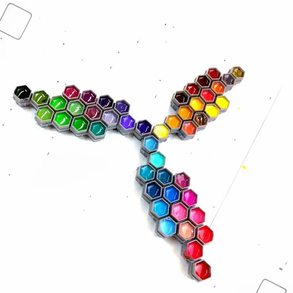 

200 Pcs Honeycomb Tattoo Coloring Cup Stackable Ink Cups Practical Pigment Long Term Use
