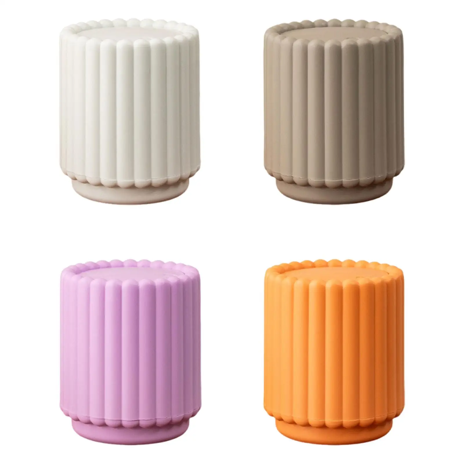 Small Office Waste Bin Sunflower Design PP Press Lid Desktop Trash Container Wide Opening for Study Kitchen Countertop