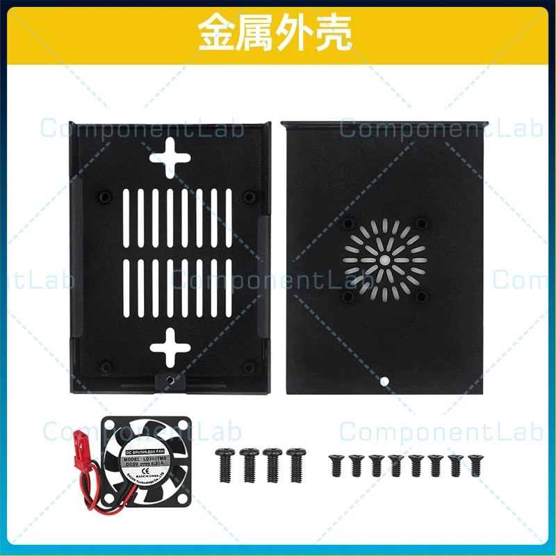 For Orange Pi 5 Pro Metal Case MAX Ultra Cooling Shell Heat Dissipation Protective Enclosure Housing