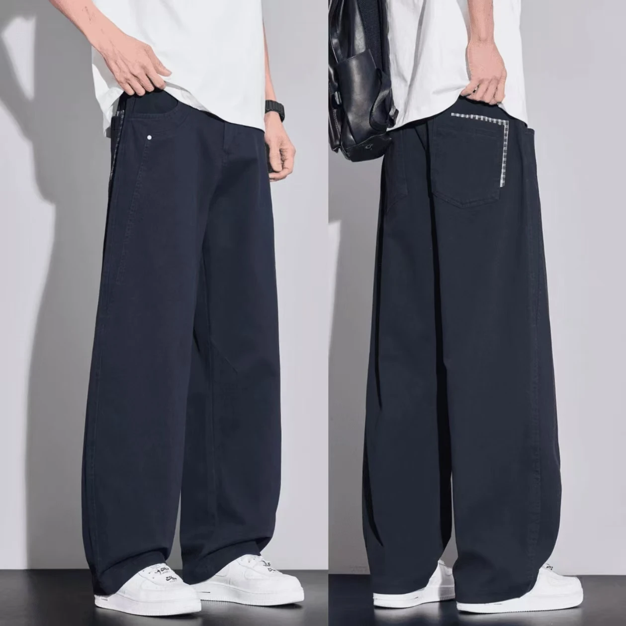 

Men's Casual Loose Straight Leg Workwear Trousers Spring 2026 New American Trendy Brand Wear Resistant Knife Long Pants
