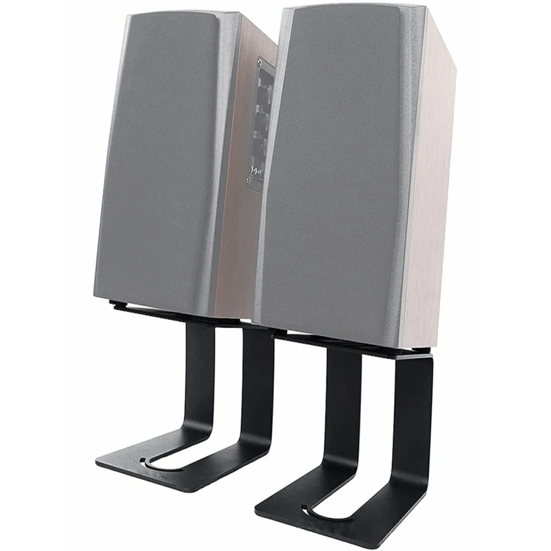 1 PCS 5.3In Height Monitor Speaker Stand Riser Comfortable Viewing Angle Stand Mount Solid Speaker Support Metal Riser