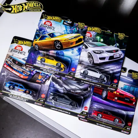 Hot Wheels Premium 1/64 Car Culture Ronin Run 2 Gold Label Car Honda Mazda Nissan Toyota Fpy86 Diecast Vehicle