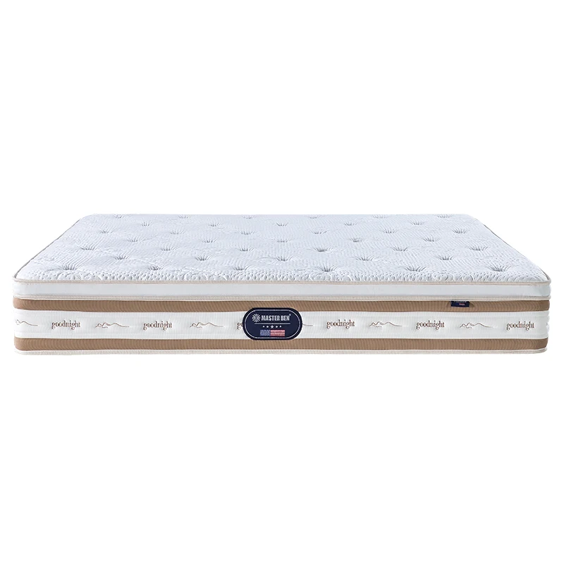Double Mattress Bed King Size Gel Natural Latex Memory Foam Mattress Roll up Pocket Spring Mattress in a Box